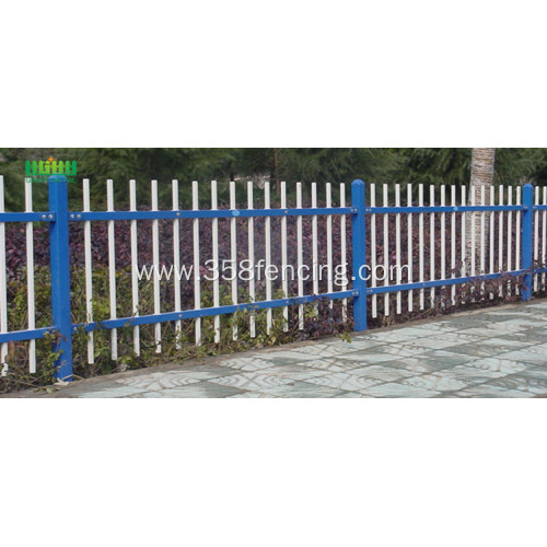 Wrought iron picket fence